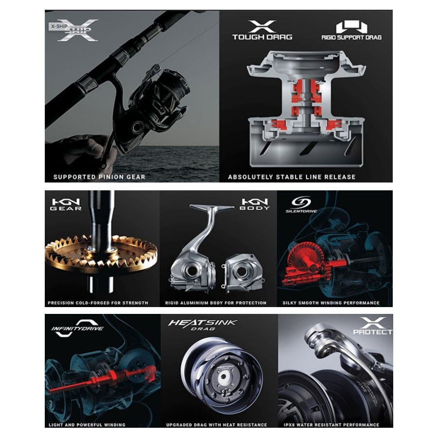 Shimano 21 Twin Power SW 6000HG Spinning Reel Made in Japan