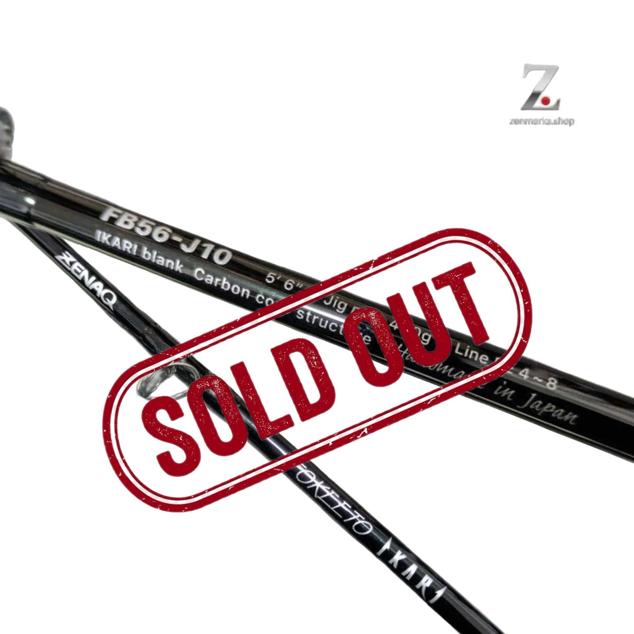Zenaq Fokeeto Ikari DBL FB56-J10 Overhead Jigging Rod ☆Good Condition☆
